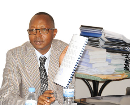 AG Biraro presents audit reports last week.  File.