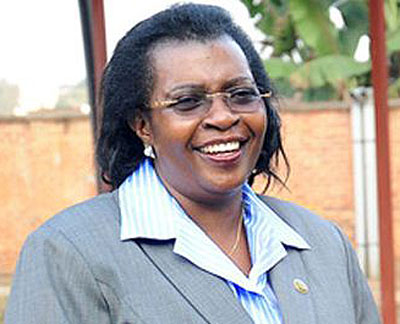 SURVIVED:  EALA Speaker Margaret Zziwa can now afford to smile after three Tanzanian MPs withdrew their signatures from the motion seeking to impeach her.  Jean du2019Amour Mbonyinshuti.