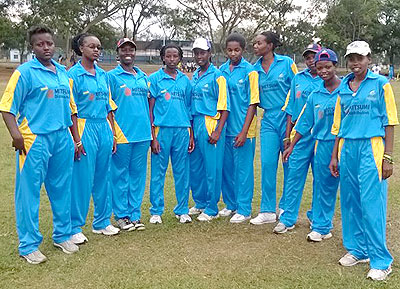 Rwanda Women XI team that has lost two games against their visiting Ugandan counterparts. Courtesy