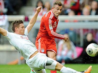 Bayern Munichu2019s Xherdan Shaqiri, right, is Switzerlandu2019s big hope. (Internet photo)