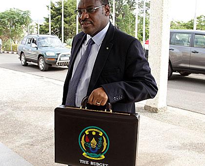 Minister Gatete at Parliament on Thursday. (File)