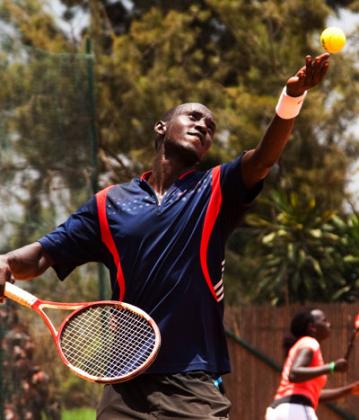Top seed Jean Claude Gasigwa is primed for Kenya Tennis Open title. File