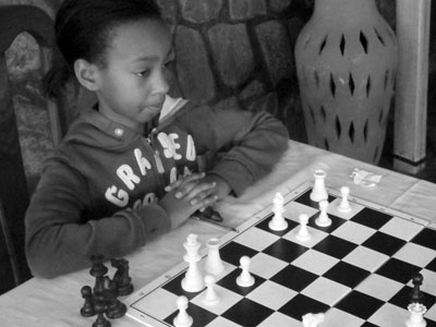 Umuhoza calculates her next move. (Pontian Kabeera)
