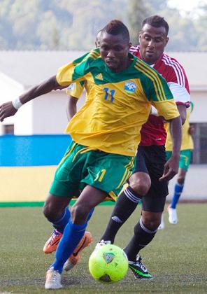 Dady Birori scored a hat-trick against Libya last month, but the Libyans have lodged an appeal contesting his nationality. Timothy Kisambira.