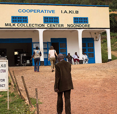 The milk bar is also housed at this milk collection centre. The New Times / Seraphine Habimana.
