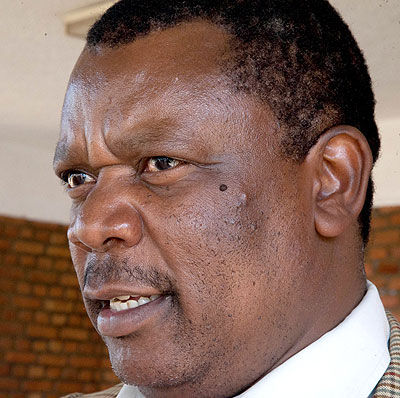 Cecafa SG Nicholas Musonye after addressing the media yestersday at Ferwafa headquarters. T. Kisambira