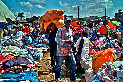 Used clothes are a booming business in most developing countries. Net photo.