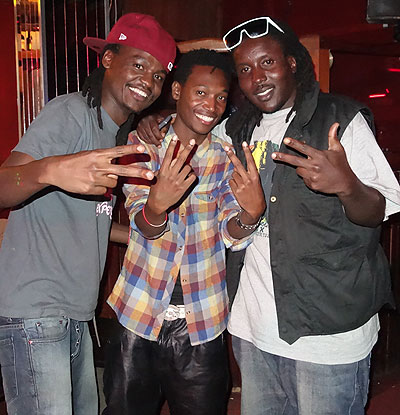 (L-R), Evans, Sintex and Ivolsol of Calabash crew