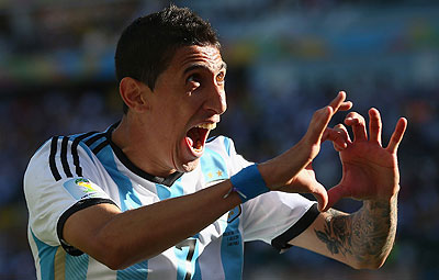 Angel Di Maria celebrates his goal. Net photo.