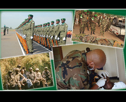 From the Liberation Struggle (below left), RPA has evolved into Rwanda Defence Forces with with a wider socio-economic and political mandate. File.