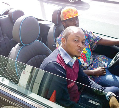 Faysal with a colleague shortly after his return.