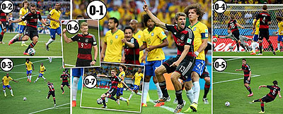 Brazil's night ends in humiliation, the worst ever disappointment the World Cup has witnessed.