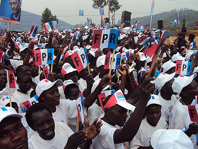 RPF members during a past election campaign. File. 