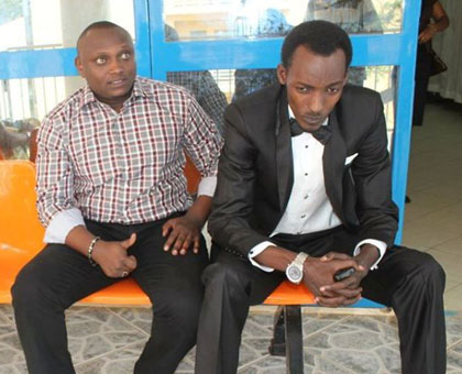 Top film actors Willy Ndahiro (L) and Daniel Gaga. The gala seeks to recognise talent. (Courtesy)