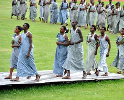 One the scenes in a play about the 1994 Genocide against the Tutsi. (File)