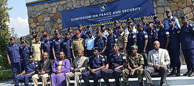 National Police College students in a group photo.  J. du2019Amour Mbonyinshuti. 
