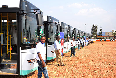 The New Buses. The City of Kigali mayor, Ndayisaba has said the buses will help ease public transport in the city. Samuel Ngendahimana. 