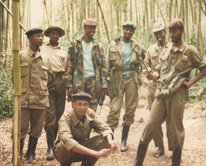 RPF combatants in the early days of the liberation struggle. (Courtesy)