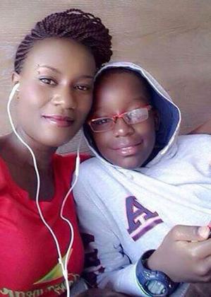  Juliana Kanyomozi with her late son Raphael Kabugo Keron. Net.