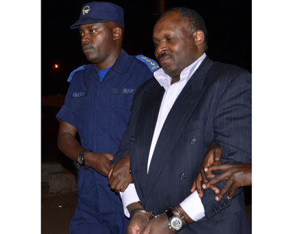 Mbarushimana on arrival at Kigali International Airport from Denmark earlier this month. File