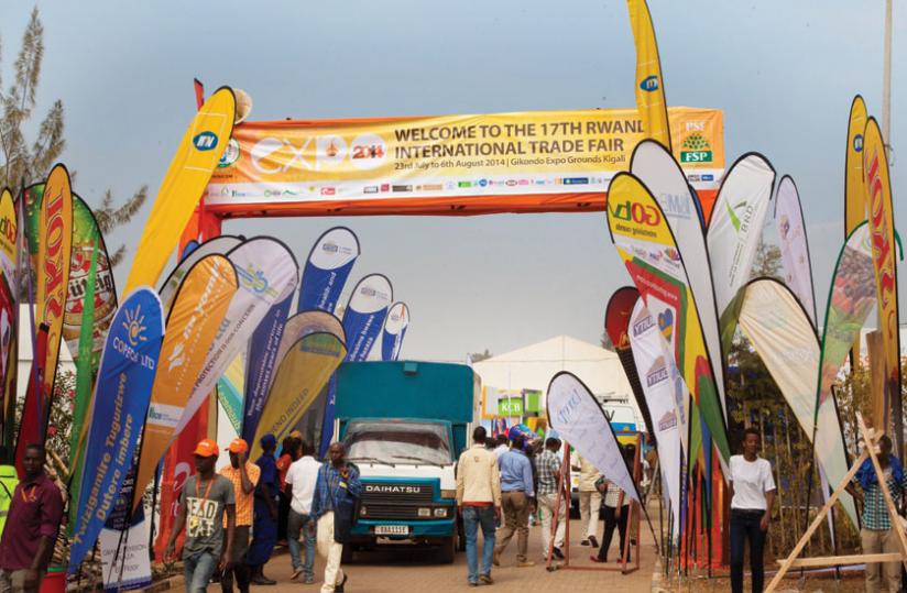 Some of the showgoers at the ongoing 17th Rwanda International Trade Fair at the Gikondo Show Grounds. PSF is going to build a bigger and modern exhibition arena in Kagarama Sector, Kicukiro District to accommodate more stalls and business offices for companies. (Timothy Kisambira)