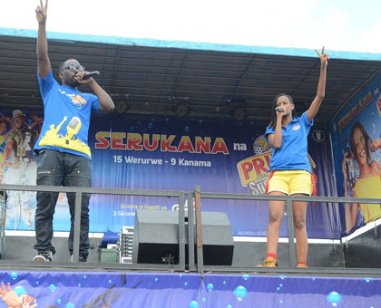 Emcees Tino (Left) and Anita Pendo are among the entertainers of the day. (File)