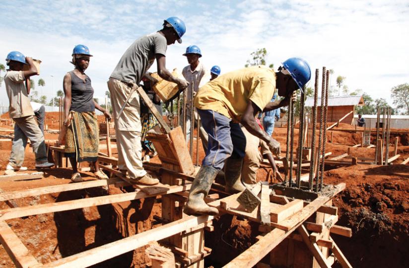 Builders at a construction site. The city sector instituted reforms in the construction industry last year that have greatly eased processes. (File)