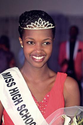 BEAUTY QUEEN: Barbine Umutoni was crowned as the first ever Miss High School