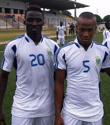 Togo striker Sekle Yao Zico (L) has signed a two-year contract with Rayon Sports, while his compatriot Guelli Koffi (R) is expected to sign next week. Net photo.