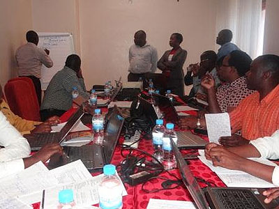 Some of the officials who attended the training on Monday. AMIR has embraced ICT to improve service delivery and ensure good governance among members. Peterson Tumwebaze .