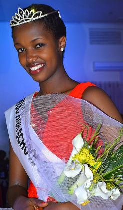 Miss High School 2014, Barbine Mutoni.