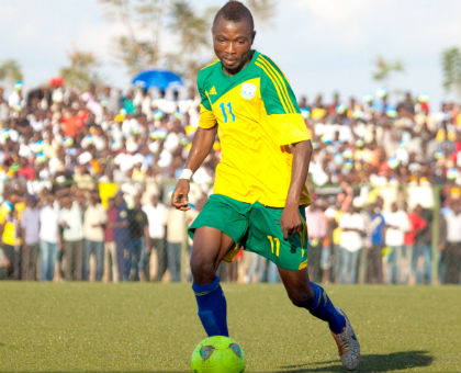 IN THE EYE OF STORM: Dady Birori in national team colours. (Timothy Kisambira)