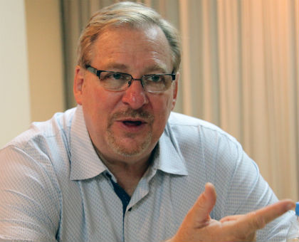 Pastor Warren says Rwandans have a lot to thank God for, noting that the country is the safest to live in in the continent and that every time he comes, he finds socio-economic development at a higher level. (T. Kisambira)