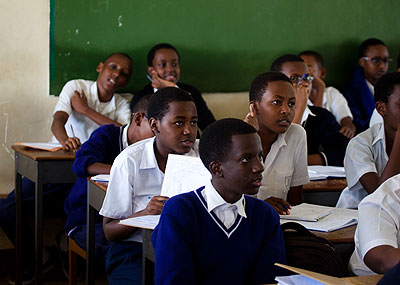 School children during a past lesson. File. 