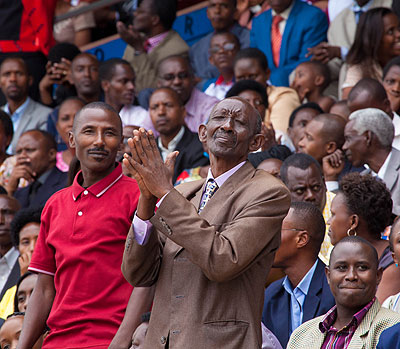 Some of the believers who turned up for the Rwanda Shima Imana conference at Amahoro stadium recently. TKisambira.