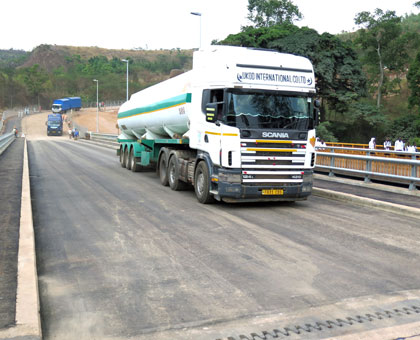 The upgraded Rusumo Bridge. The bridge has load capacity of over 400 tonnes. Stephen Rwembeho. 
