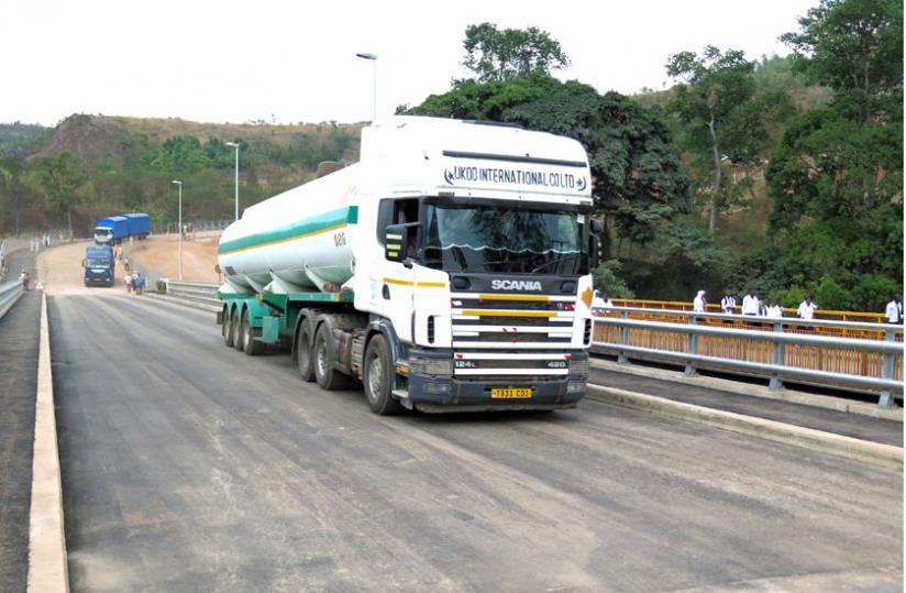 The upgraded Rusumo Bridge. The bridge has load capacity of over 400 tonnes. (Stephen Rwembeho)rn