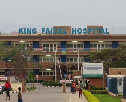 The front view of King Faisal Hospital. The number of people seeking medical services at hospital keeps growing every year. (Ivan Ngoboka)