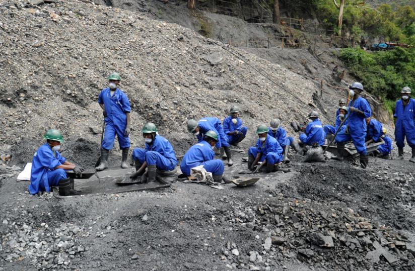 Mining in Nyakabingo, Rulindo District. The new agreements, according to officials, will help boost the mining sector. (File)