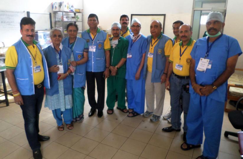 Rotary medical Mission team pose for a photo at CHUK. (Ivan Ngoboka)