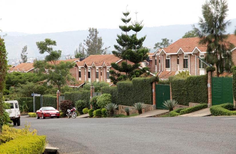 An upscale estate in Kigali; some local property owners have preferred to demand their rental fees in dollars. (File)