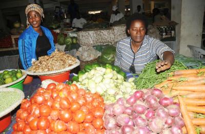 Food prices fell by 0.3 percent last month in comparison to July (File)