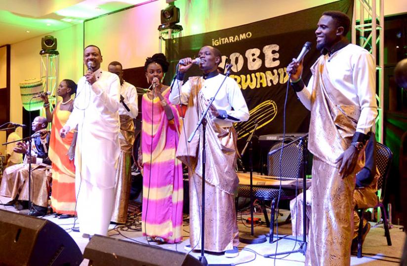 Gakondo Group performs at the concert. (Timothy Kisambira)