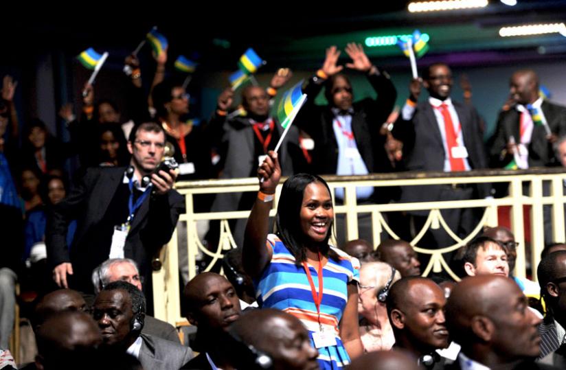 Rwandans celebrate Rwandan Day in London last year. (File)