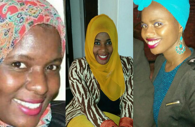 L-R: Mariam Kayitesi, Habba Batamuliza and Faridah Kamaliza. (Courtesy)  