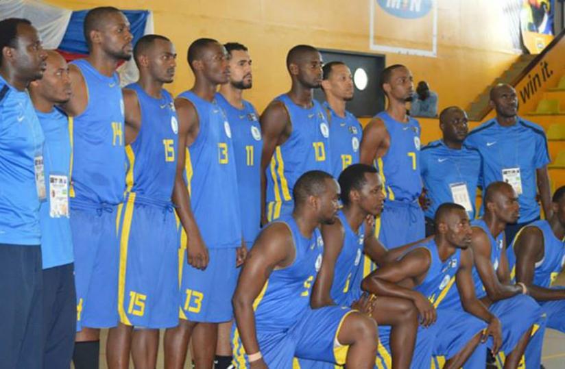 The Rwanda team which played against Kenya yesterday. (Courtesy photo)