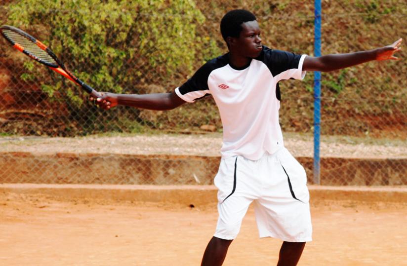 Uwizeyimana in action during a training session. (File photo)