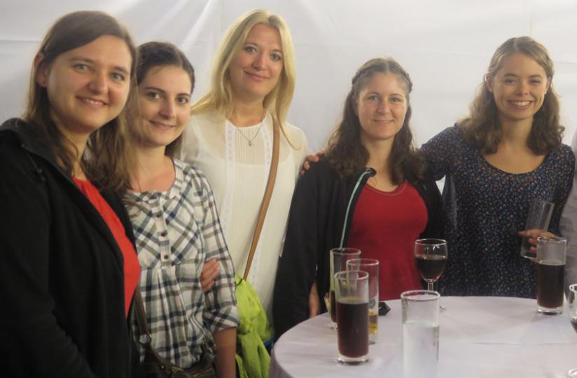 Some of the Germans who turned up for the event at the Germany Embassy. (Courtesy)