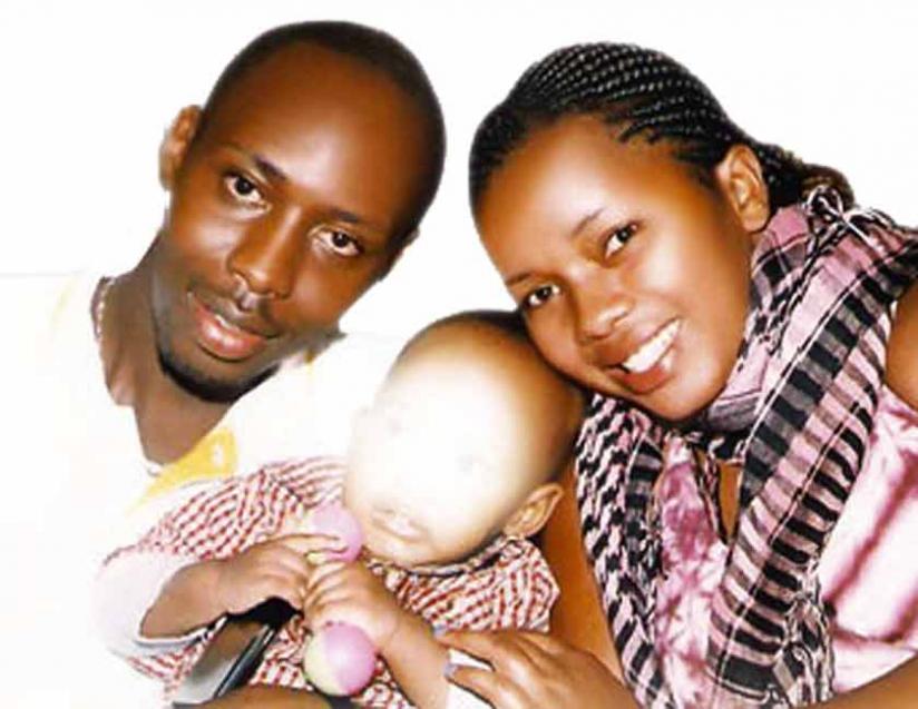 The late Patrick Kanyamibwa with his widow Jeanine Keza, and their 5-year-old son Kenzo Mugisha Kanyamibwa. (Courtesy)