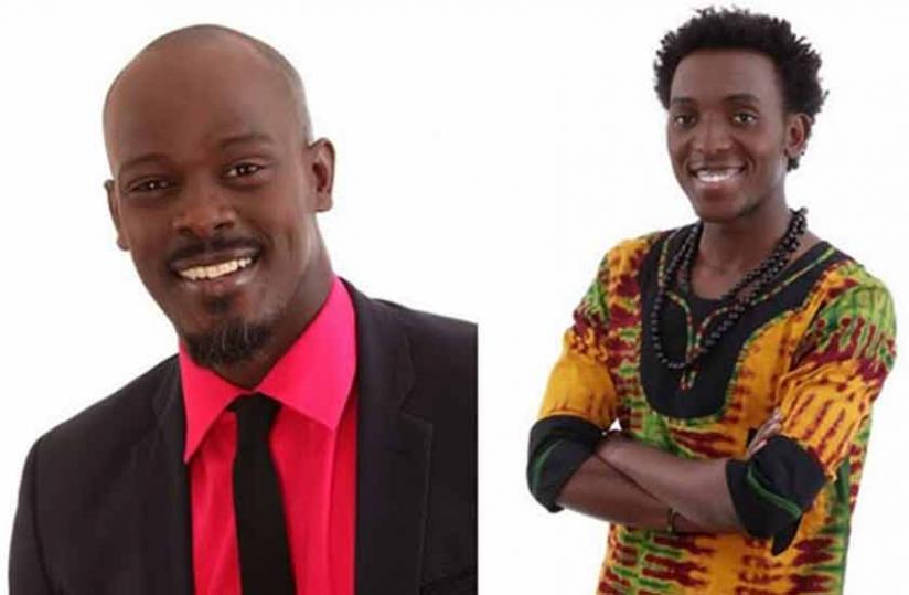 Rwanda's Big Brother Hotshots representatives, Frankie Rukundo and Arhur Nkusi.